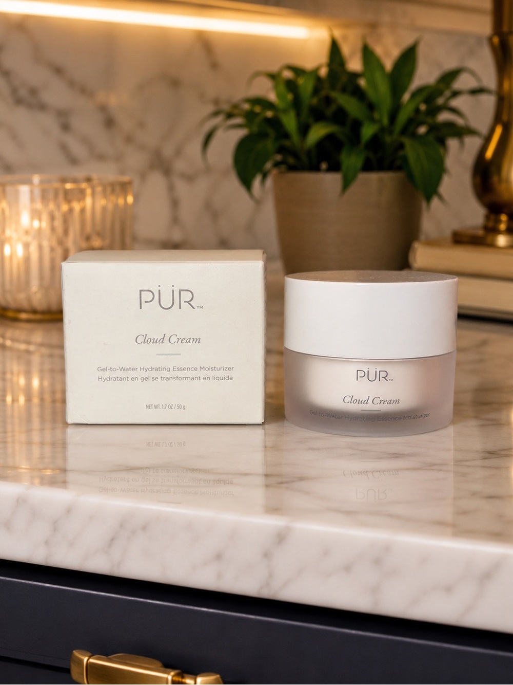 PÜR Cloud Cream Gel to Water Hydrating Essence Moisturizer 1.7 oz 50g NEW